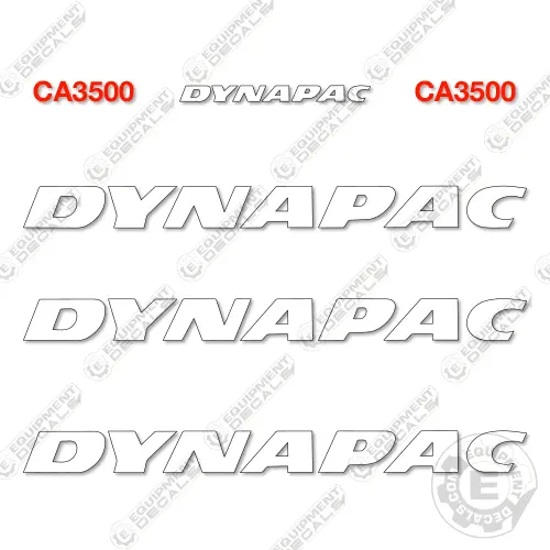 Fits Dynapac Ca3500 Decal Kit Roller 1