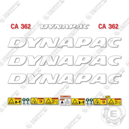 Fits Dynapac Ca362 Decal Kit Roller 1