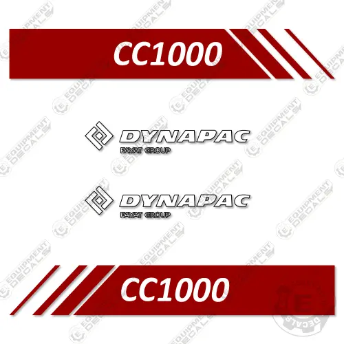 Fits Dynapac Cc1000 Decal Kit Roller 1