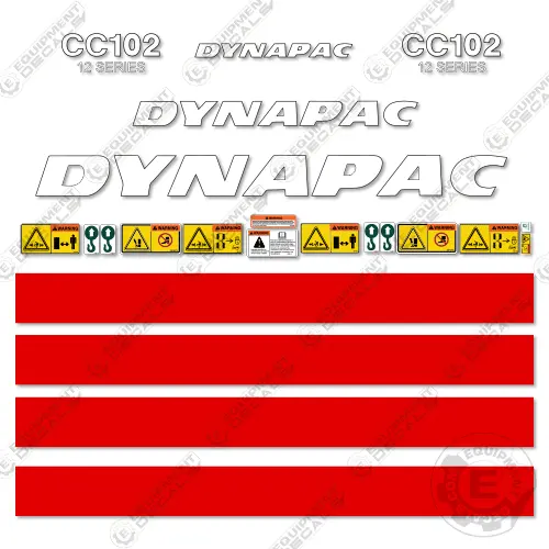 Fits Dynapac Cc102 Decal Kit Roller 1