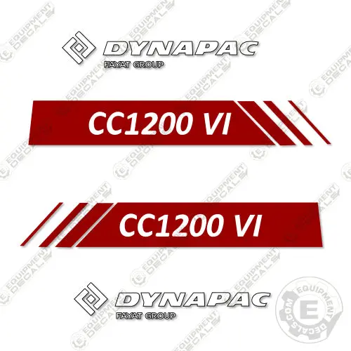 Fits Dynapac Cc1200 Vi Decal Kit Roller 1