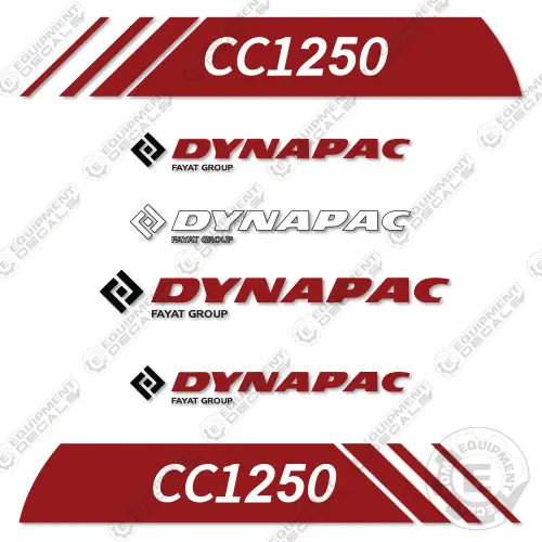 Fits Dynapac Cc1250 Decal Kit Roller 1