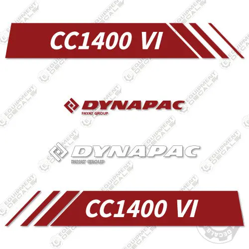 Fits Dynapac Cc1400 Vi Decal Kit Roller 1