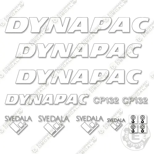 Fits Dynapac Cp132 Decal Kit Roller Replacement Stickers 1