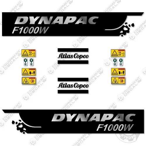 Fits Dynapac F1000w Decal Kit Paver 1