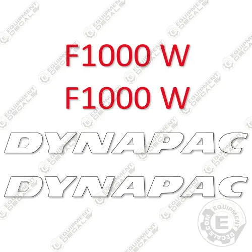Fits Dynapac F 1000 W Decal Kit Asphalt Paver 1