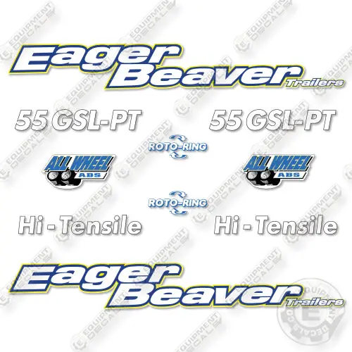 Fits Eager Beaver 55Gsl-Pt Decal Kit Trailer 1