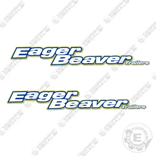 Fits Eager Beaver Decal Kit Trailer 57" Logos 1