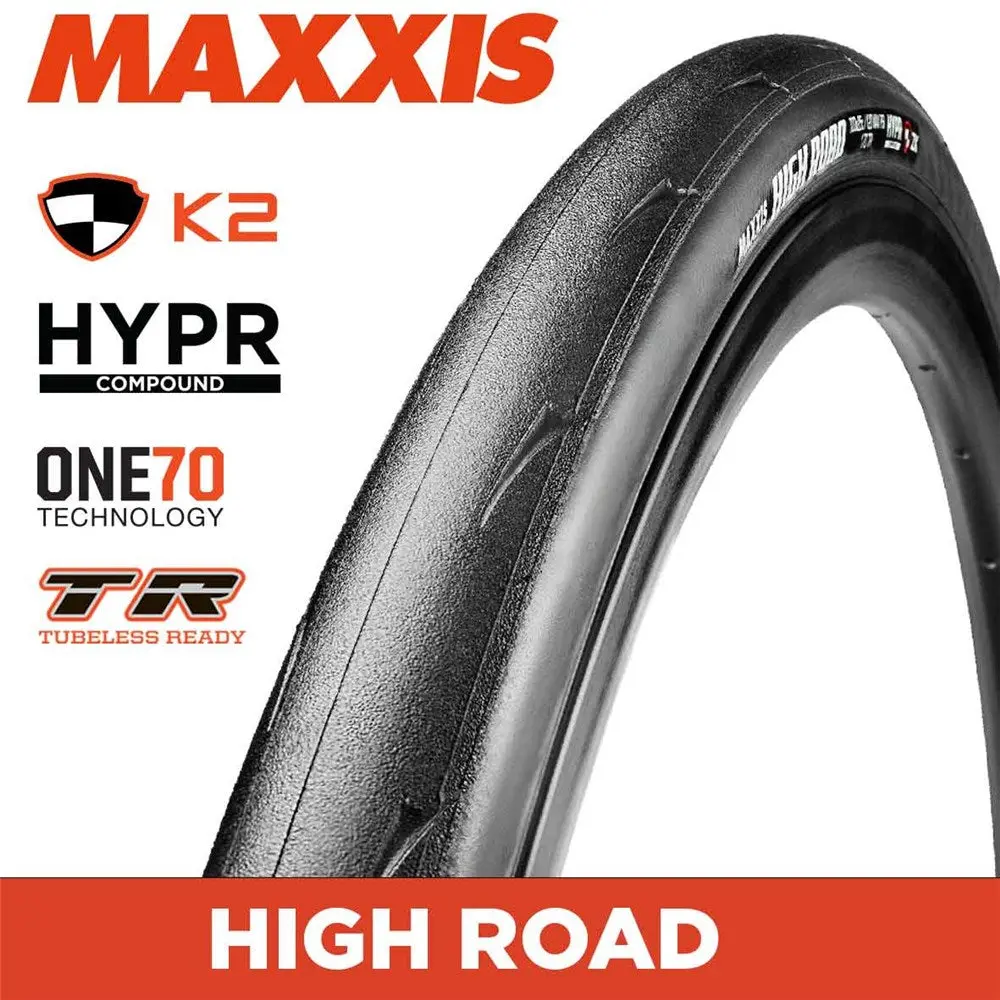 Tyre 700 X 25 Maxxis High Road Tubeless Ready Folding 170Tpi Hypr Zk 1