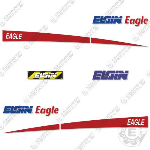 Fits Elgin Sweeper Decal Kit Mechanical Sweeper 1