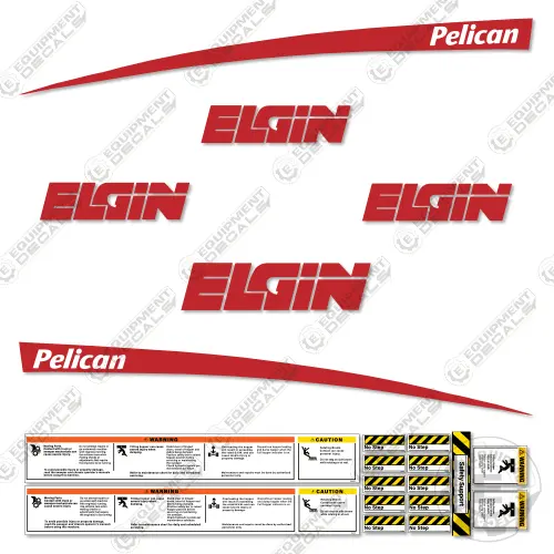 Fits Elgin Pelican Street Sweeper Decal Kit 1