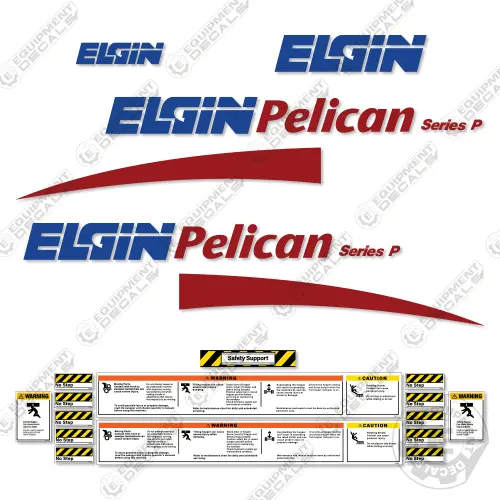 Fits Elgin Pelican Street Sweeper Decal Kit - Style 2 1