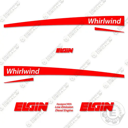 Fits Elgin Whirlwind Decal Kit Vacuum Sweeper 1