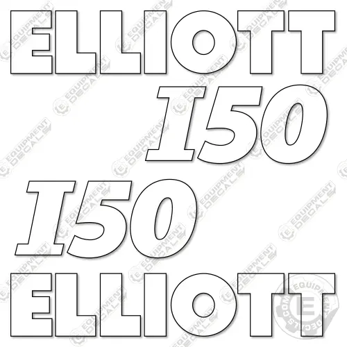 Fits Elliott I50 Decal Kit Crane Truck 1