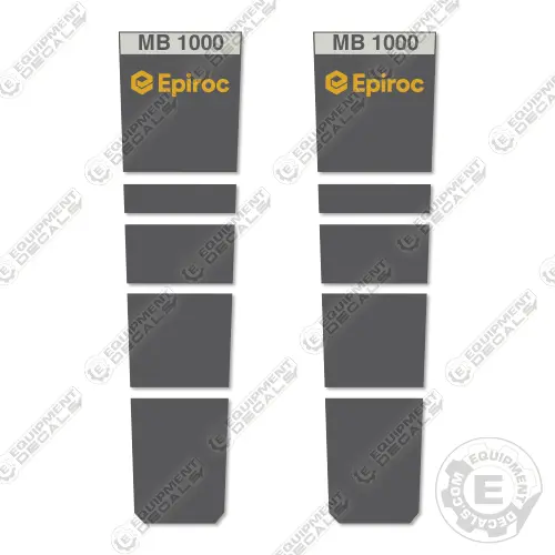 Fits Epiroc Mb1000 Decal Kit Hammer 1