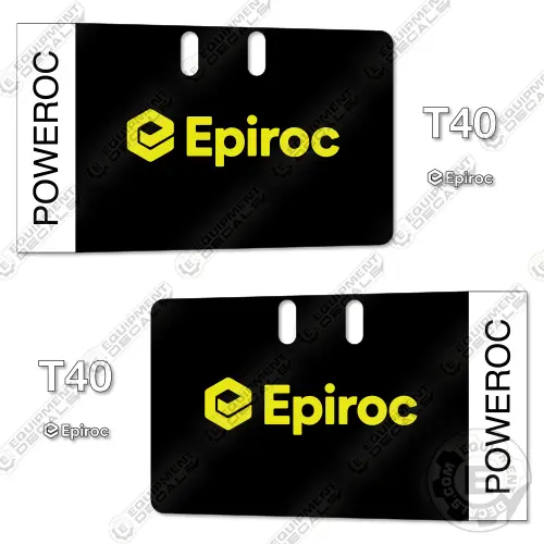 Fits Epiroc T40 Poweroc Decal Kit Mining Drill Rig 1