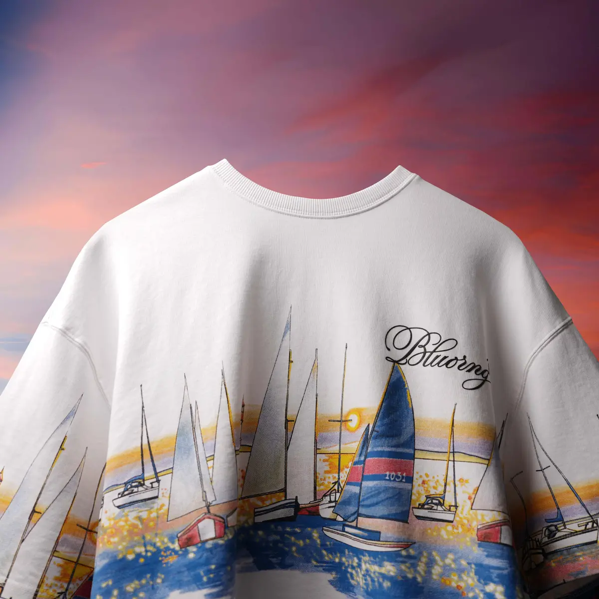 White Sail Set T-Shirt 1