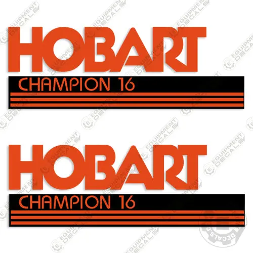 Fits Hobart Champion 16 Welder Decal Kit (Set Of 2) 1