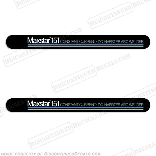 Fits Miller Maxstar 151 Generator Decal Kit 1