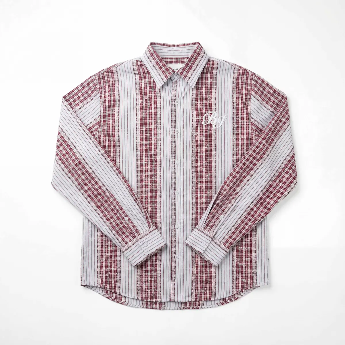 Red Plaid And Petals Shirt 3