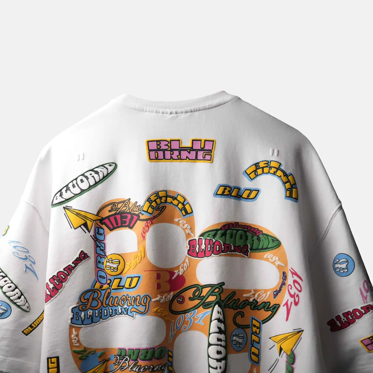 White Sticker Slap T-Shirt 1