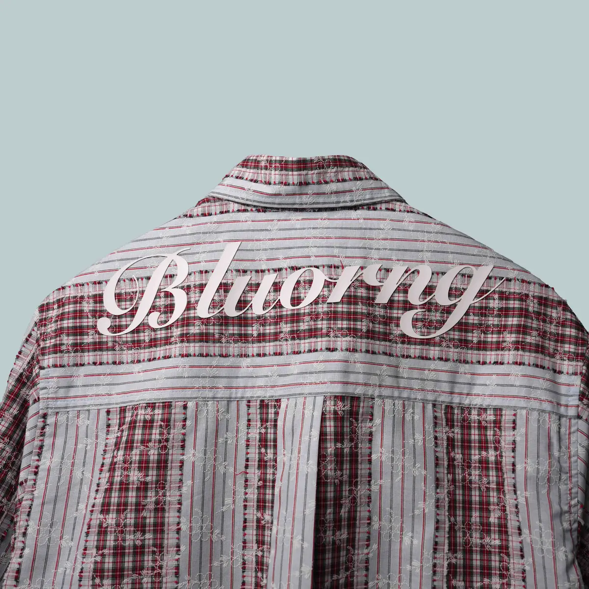 Red Plaid And Petals Shirt 1