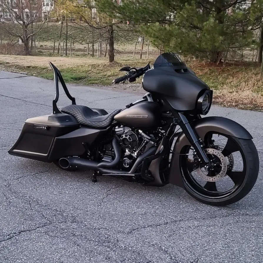 Hd Bagger And Fender Kit 6" Down And 9" Out, Custom Baggers, Extended & Stretched Saddle Bags, Exclusive For Harley Davidson Touring 1