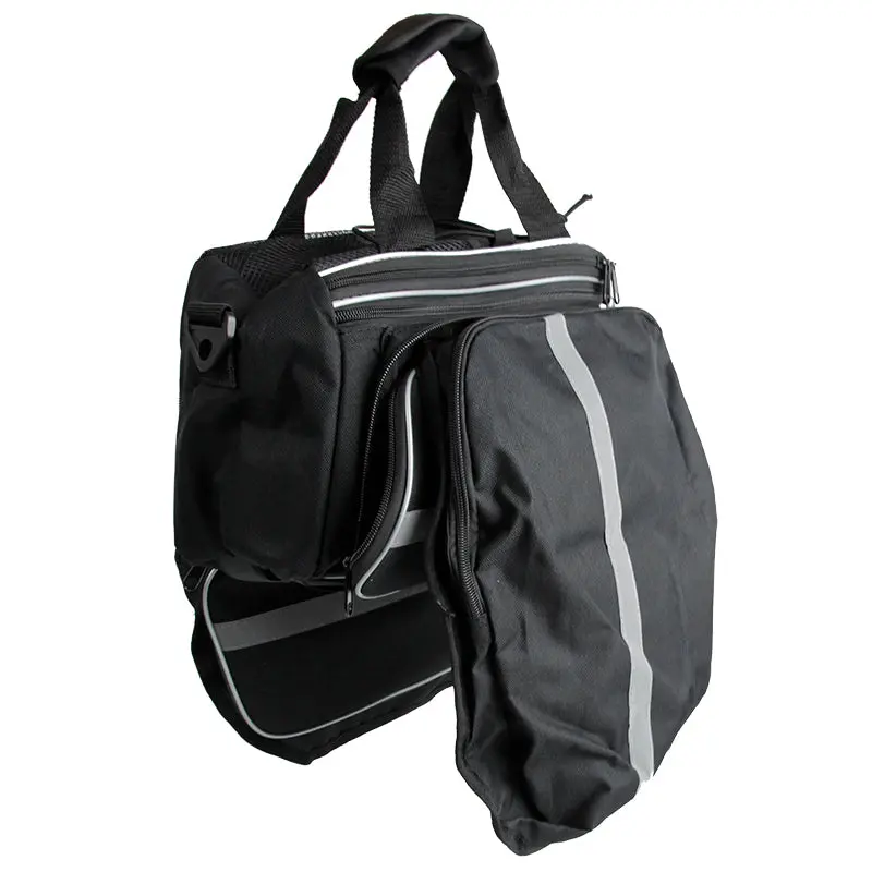 Azur Expandable Rack Top Bag 11.7L - Black 1