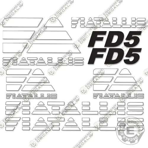 Fits Fiat Allis Fd5 Decal Kit Dozer 1