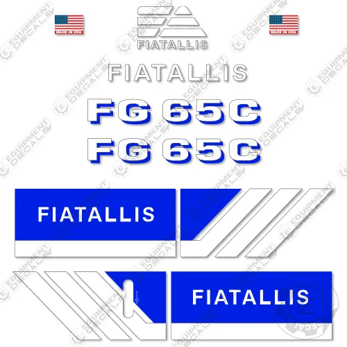 Fits Fiat Allis Fg65c Decal Kit Motor Grader (Non-Turbo) 1