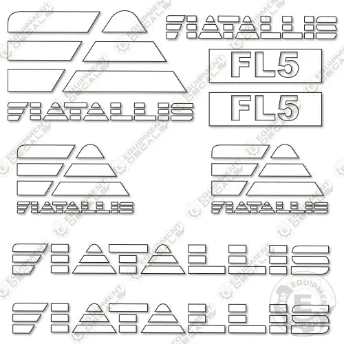 Fits Fiat Allis Fl5 Decal Kit Dozer 1