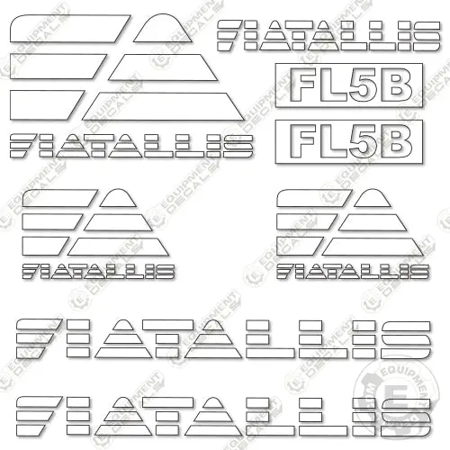 Fits Fiat Allis Fl5b Decal Kit Dozer 1
