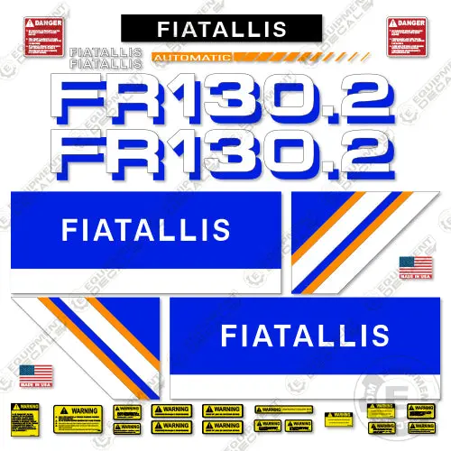 Fits Fiat Allis Fr130.2 Decal Kit Wheel Loader 1