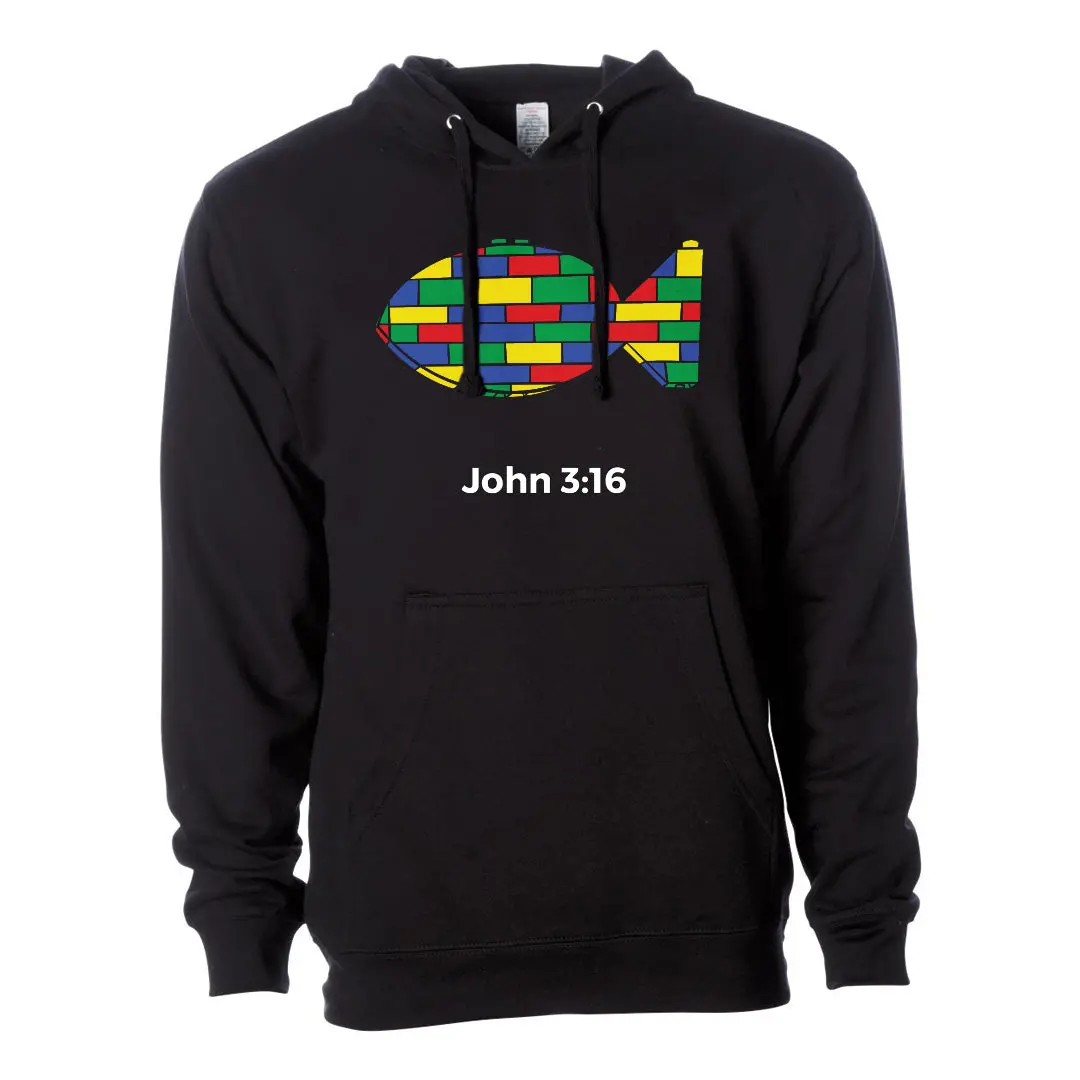 John 3:16 (Fish) Hoodie 1