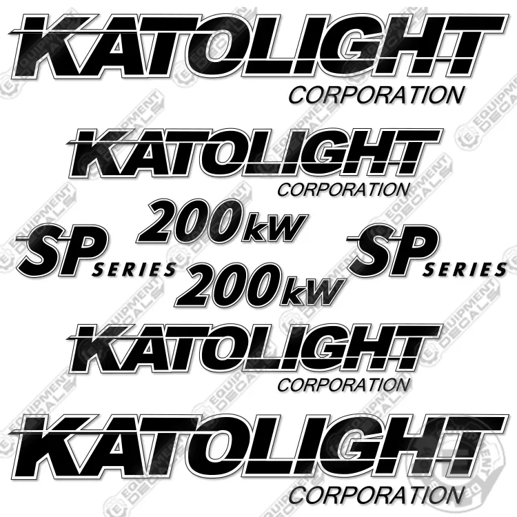 Fits Katolight 200Kw Decal Kit Generator 1