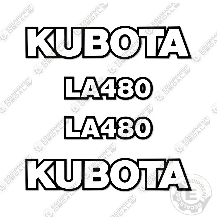 Fits Kubota La480 Decal Kit Frontend Loader Attachment 1