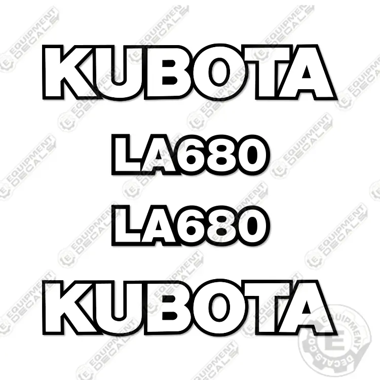 Fits Kubota La680 Decal Kit Frontend Loader Attachment 1