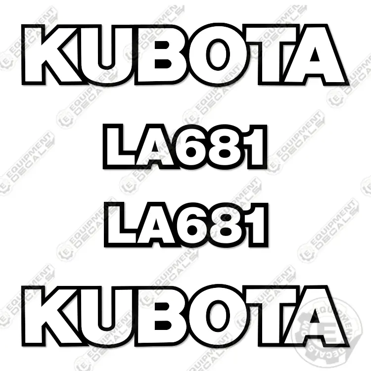 Fits Kubota La681 Decal Kit Frontend Loader Attachment 1