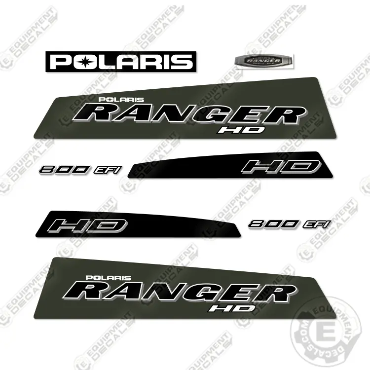 Fits Polaris Ranger 800 Efi Hd  Decal Kit Utility Vehicle- Sage Green 1