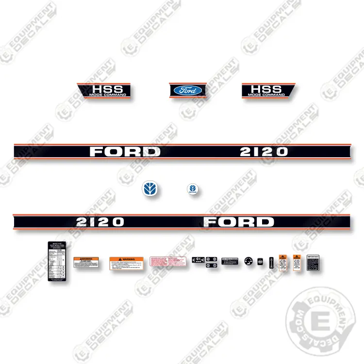 Fits Ford 2120 Hss Decal Kit Tractor 1