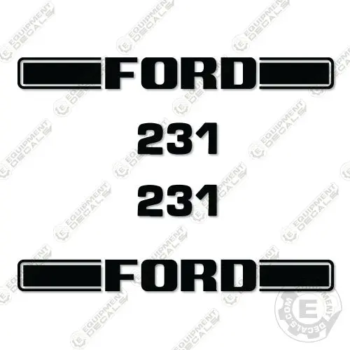 Fits Ford 231 Decal Kit Tractor 1