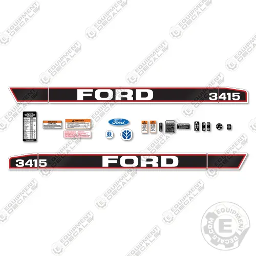 Fits Ford 3415 Decal Kit Tractor 1