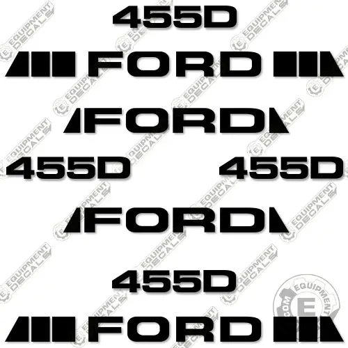 Fits Ford 455D Decal Kit Backhoe 1