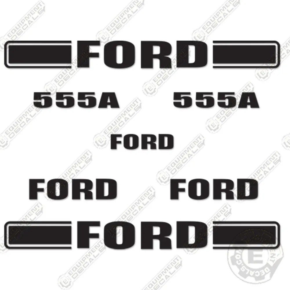 Fits Ford 555A Decal Kit Backhoe 1