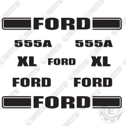 Fits Ford 555A Decal Kit Backhoe 2