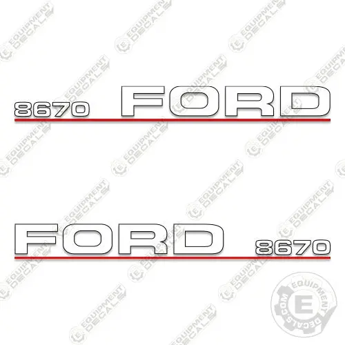 Fits Ford 8670 Decal Kit Tractor 1