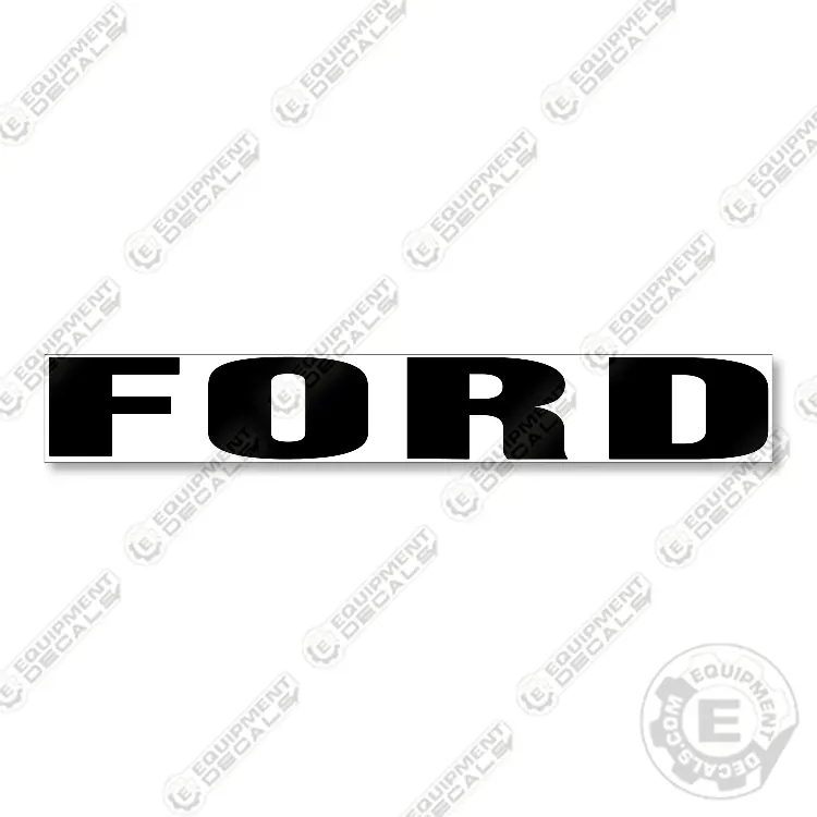 Ford Logo 18.5" - Black With White Background 1
