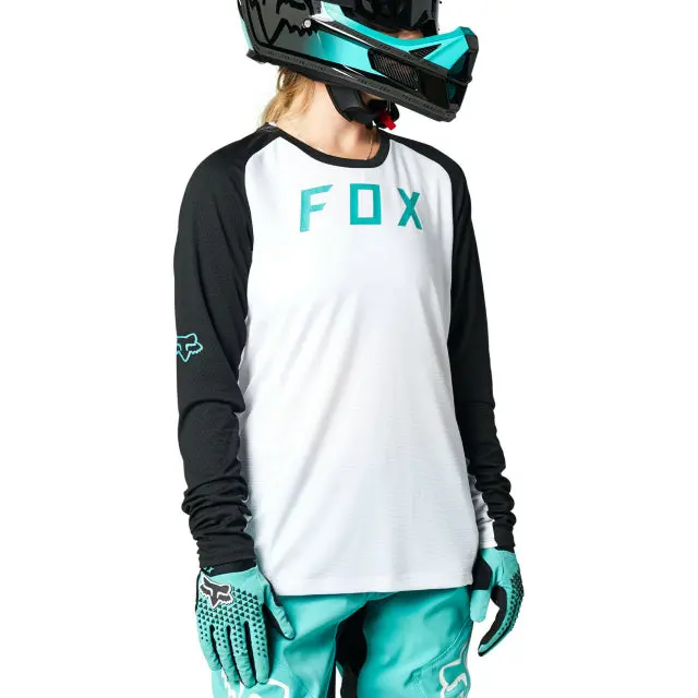 Fox Womens Defend Long Sleeve Jersey (2021) 1