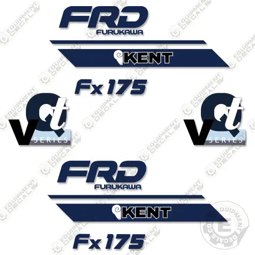 Fits Frd Kent Fx175 Decal Kit Hydraulic Hammer 1