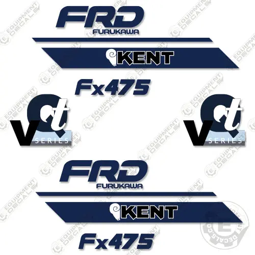 Fits Frd Kent Fx475 Decal Kit Hydraulic Hammer 1
